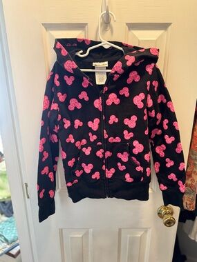 Disney parks Hoodie with Pink cheetah print Mickeys